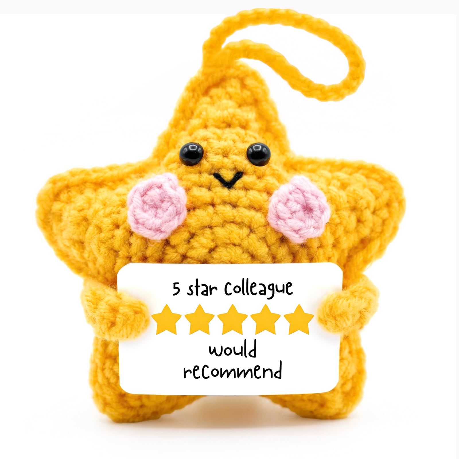 Leaving Gifts for Colleagues Women Men, Handmade Crochet Star, Farewell Colleague Leaving Gifts for Coworkers, Retirement Gifts for Women Men, Birthday Christmas New Job Presents โ image 1