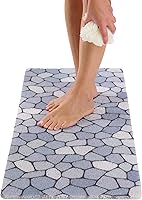 Vista 30 de ENKOSI Alfombra antideslizante para ducha y baño Loofah - Comodidad acolchada suave - Sin ventosas para bañeras lisas o texturizadas - Drenaje