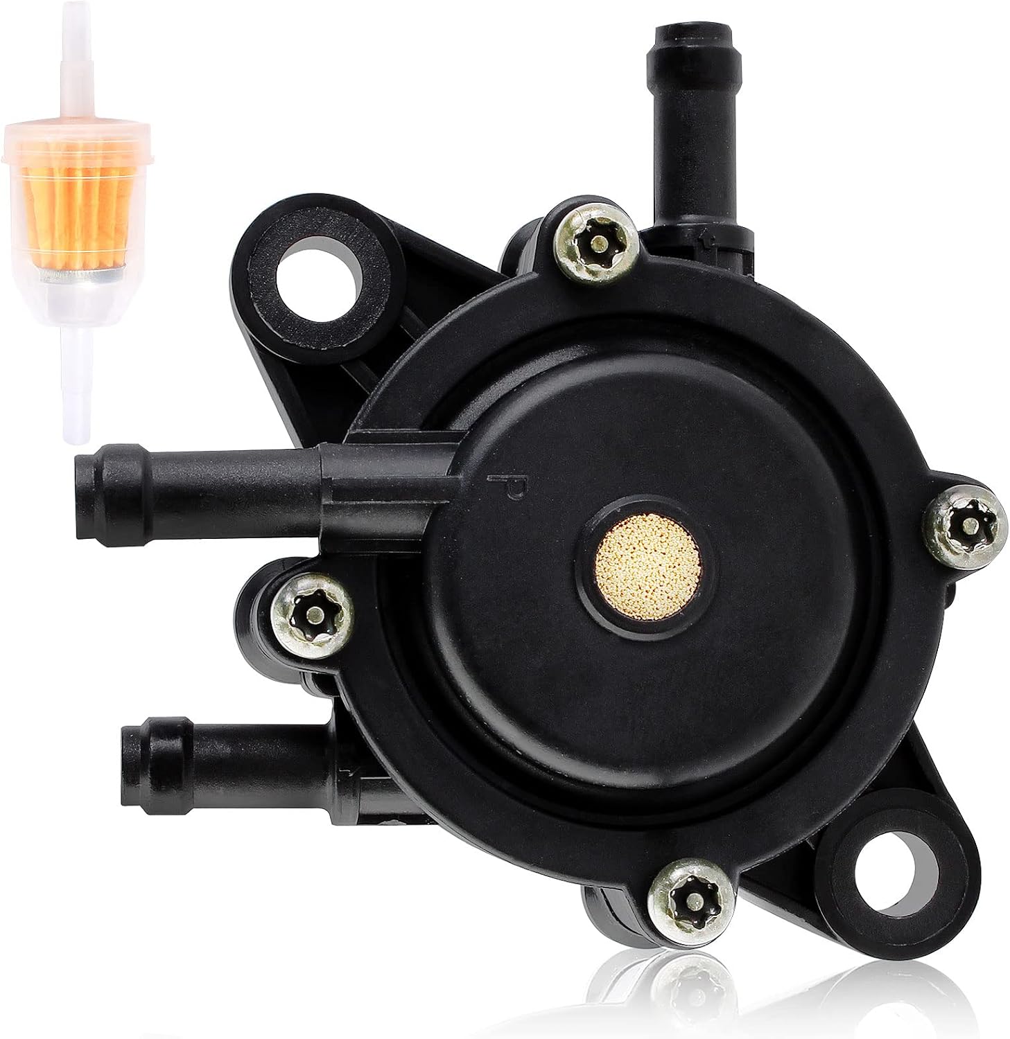 Fuel Pump Compatible with EZGO Gas Club Car Golf Cart 295cc 350cc Robin 4-cycle Engine Kawasaki FE290 FE350 TXT RXV ST Medalist Yamaha G16-G19 G20 G22 G29 Kawasaki 2003-2008 72873G01