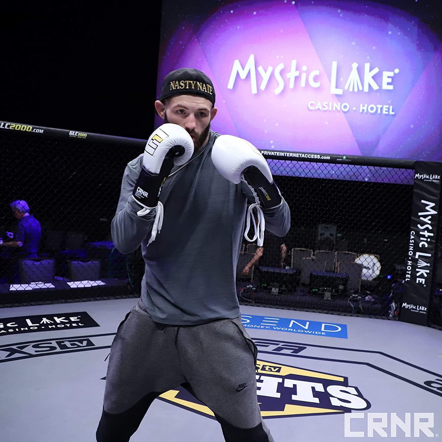 Combat Corner Pro Fight 2.0 Cowhide Leather Lace Up Boxing Gloves for Men and Women - MMA, Kickboxing, Muay Thai Sparring and Training Gloves (8 oz and 10 oz)