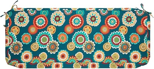 Magpie Fabrics Funda de cojín para banco de patio, 48 x 18 x 3 pulgadas, sin relleno. Resistente al agua, protección UV, funda de repuesto para sofá