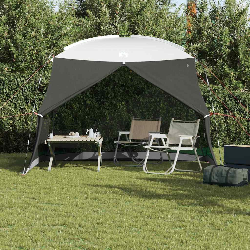 Namiot z moskitierą z dachem Azure niebieski 320 x 320 x 218 cm, składany namiot ogrodowy z moskitierą z poliestru z powłoką PU, odporny na wodę i promieniowanie UV, idealny na taras i do ogrodu