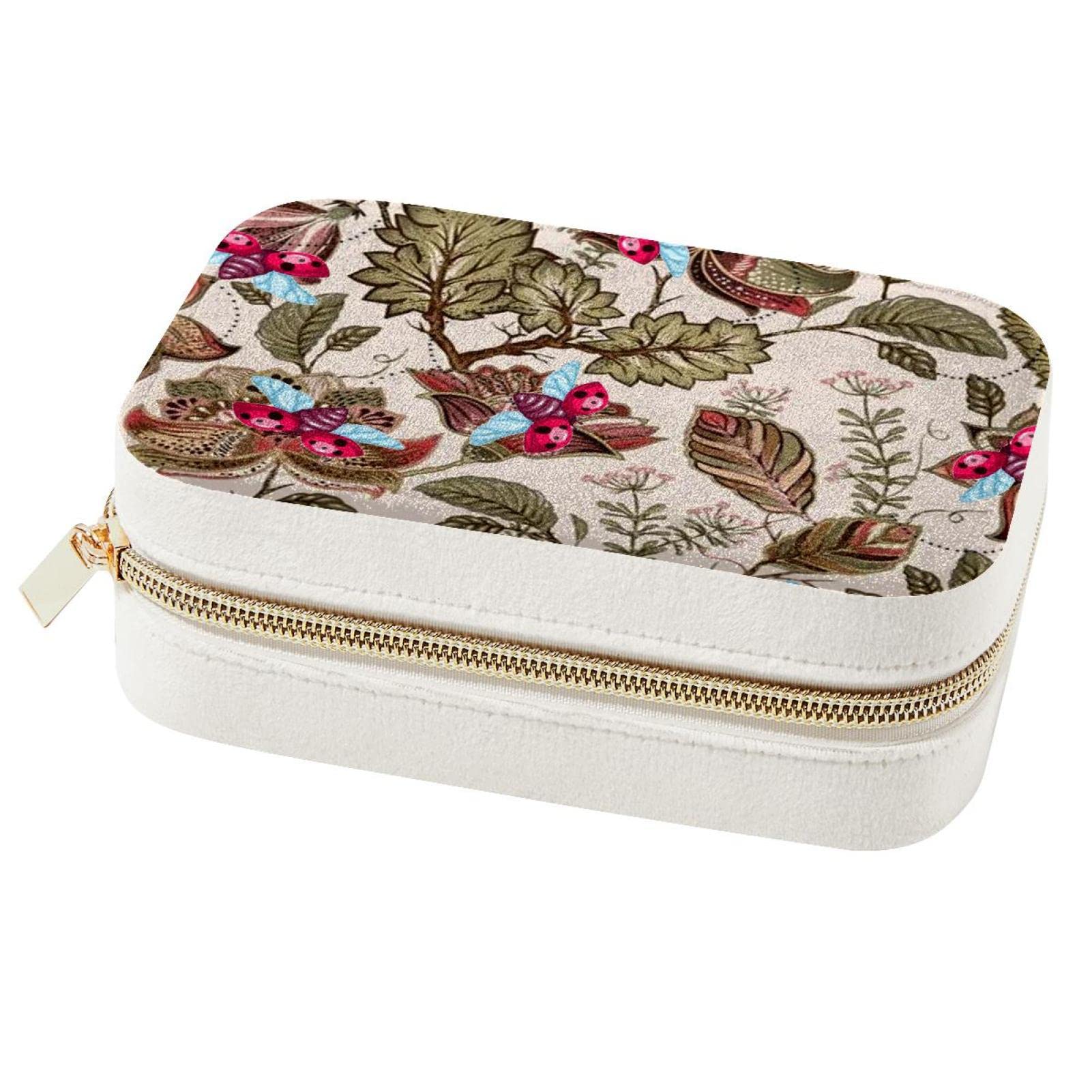 Boîte de rangement bijoux de luxe pour femme - Écrin rigide au design fleuri
