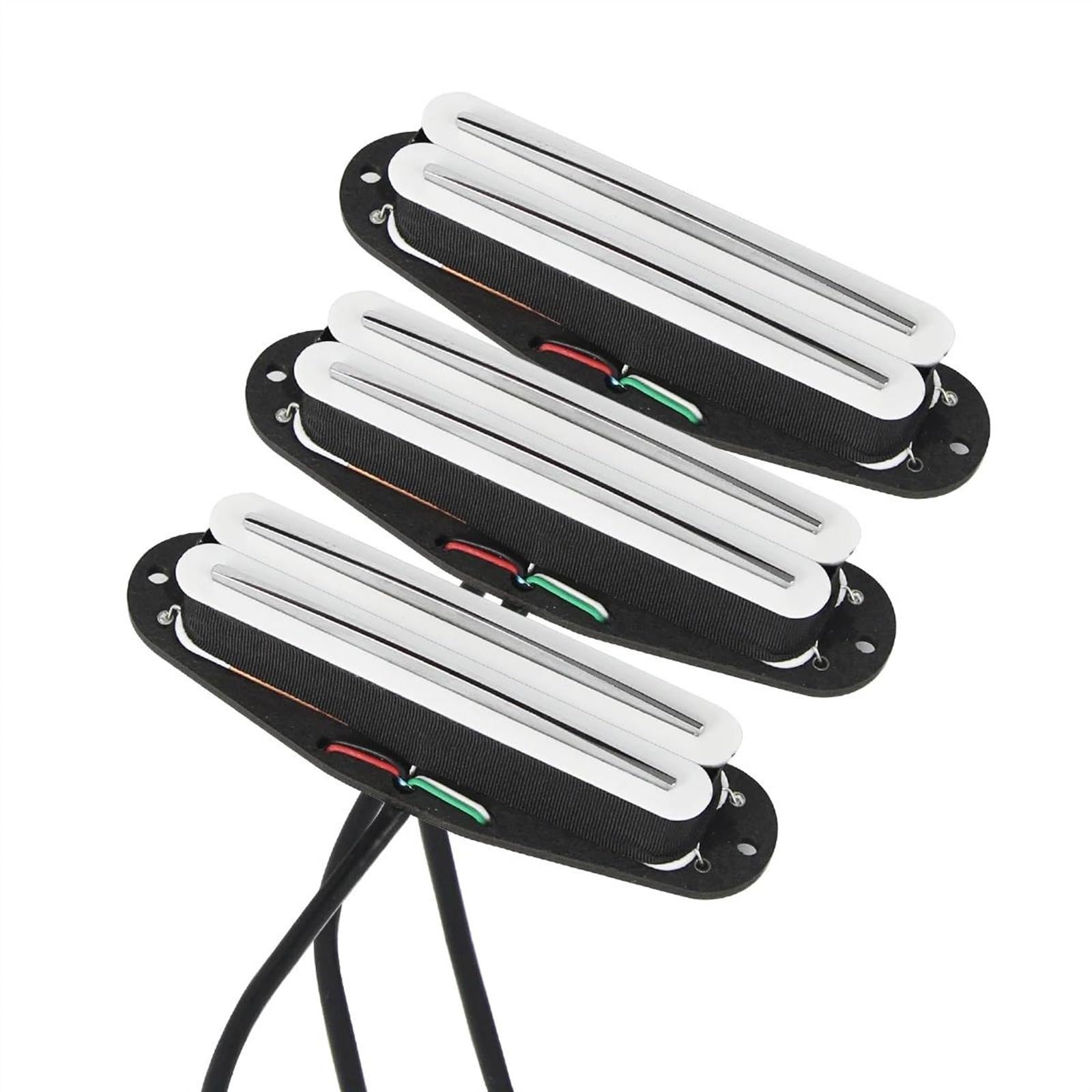 Professioneller E-Gitarren-Tonabnehmer 3PCS Alnico 5 Dual Rails Humbucker E-gitarre Pickups Set 6k + 9k + 12k Für SSS Gitarre Teile