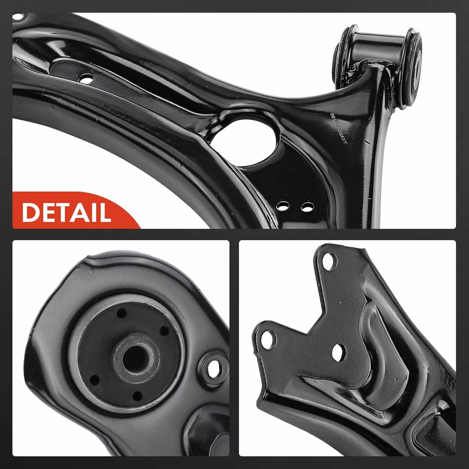 A-Premium 2 x Front Lower Control Arm, with Bushing, Compatible with Volkswagen Passat 2012-2021, Beetle 2012-2019