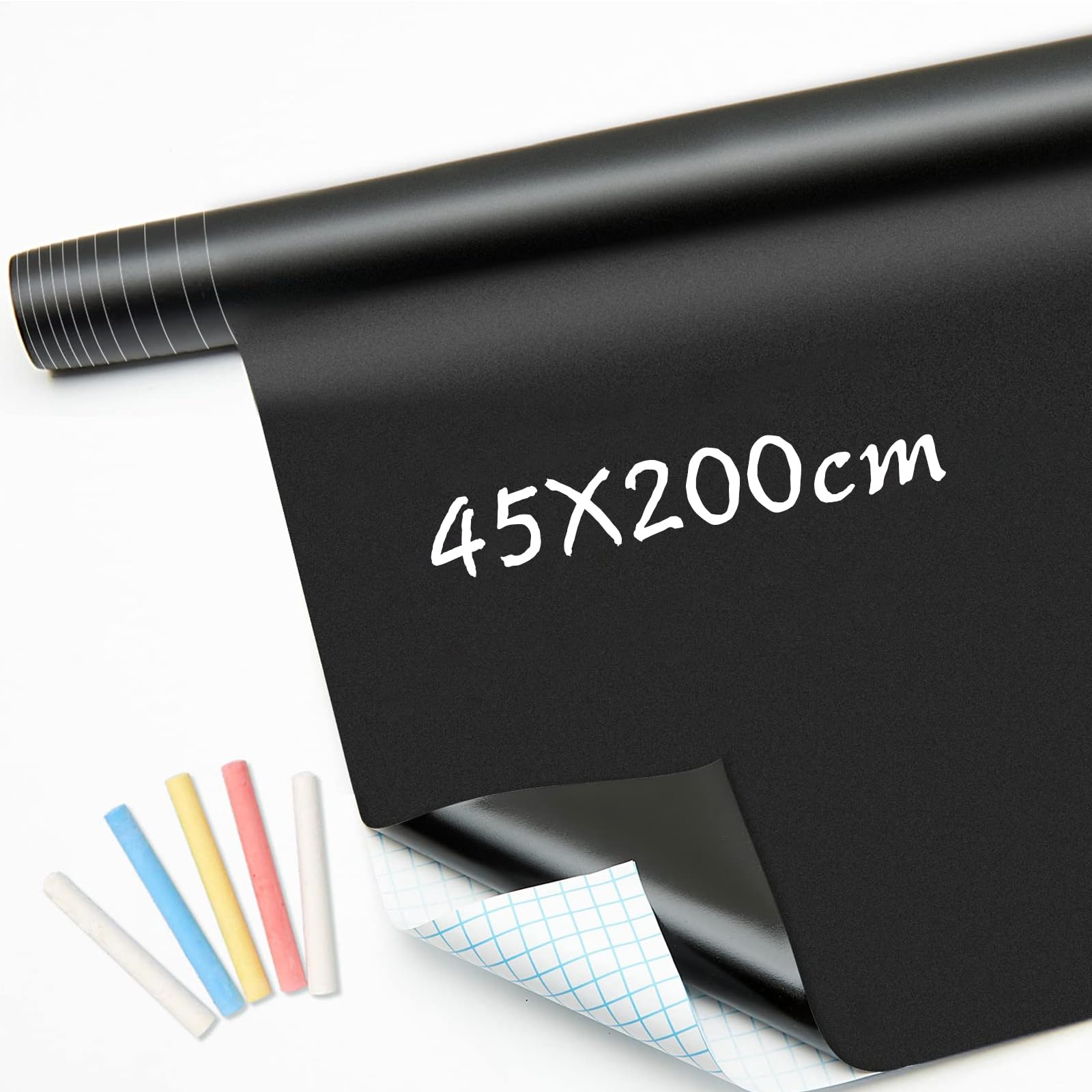 Lavagna Adesiva Da Parete 43x300cm - Pellicola Cancellabile Per Scrivere Con Gesso, Ideale Per Casa O Ufficio - Foto 9