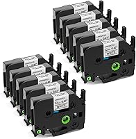 Vista 15 de TZe - Cinta TZ de 0.47 pulgadas, laminada de 0.47 pulgadas, cinta de etiquetas transparente de repuesto para Brother P Touch TZe-131 TZe131, cinta