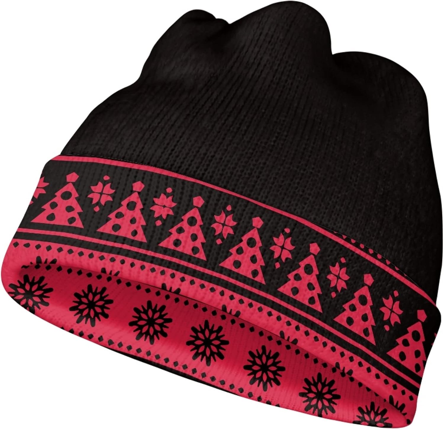 Ugly Christmas Knit Beanie Hat Winter Hats Soft Slouchy Warm Cuffed Beanie Hat