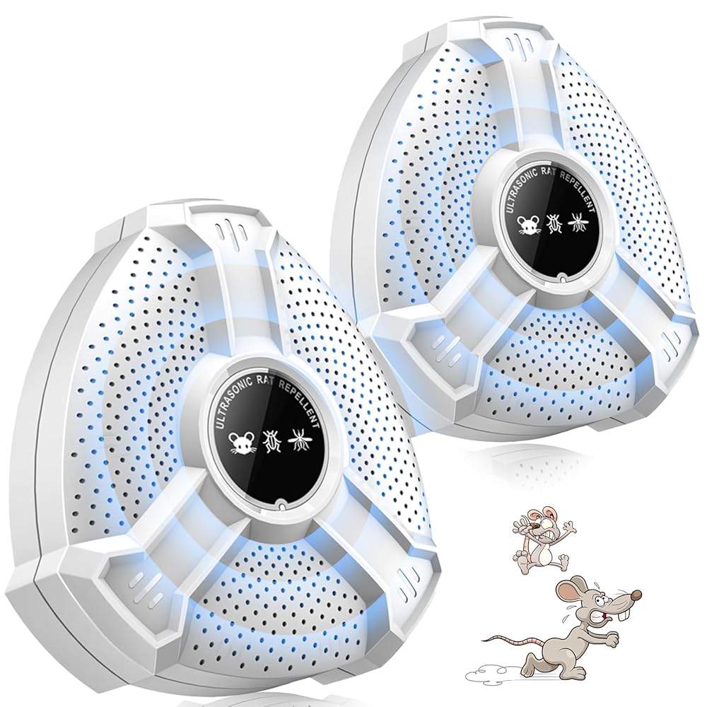 Amazon.co.jp: 【2個セット】ネズミ 駆除 超音波ネズミ駆除器
