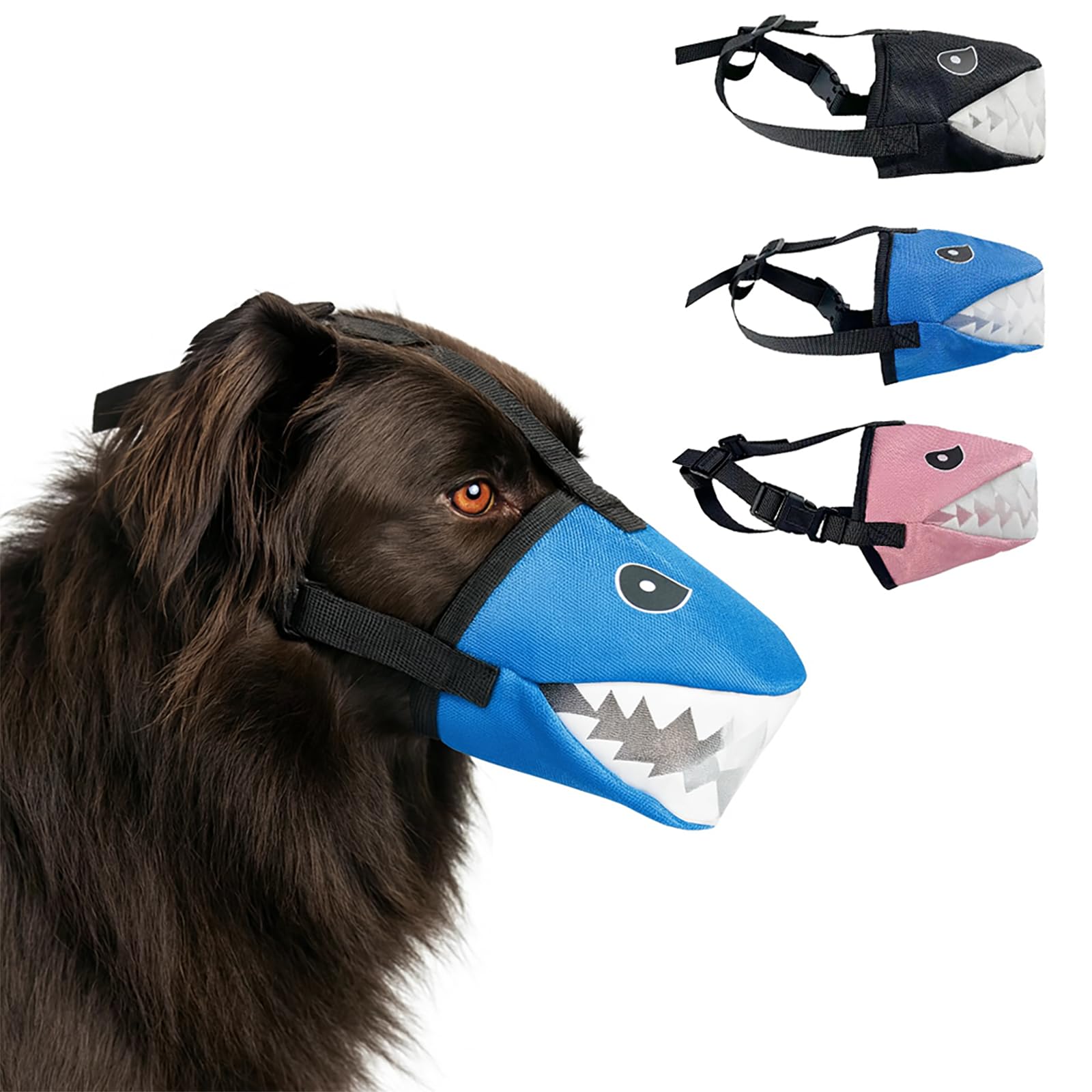 Colenumone Dog Muzzle Shark Design - Image 3