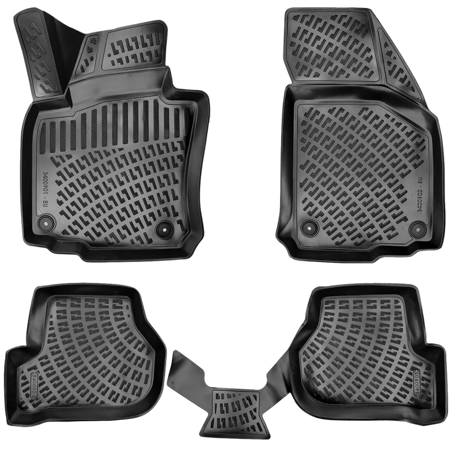 RIZLINE Dywaniki samochodowe 3D do Skoda Octavia 2 Gen 2004-2013