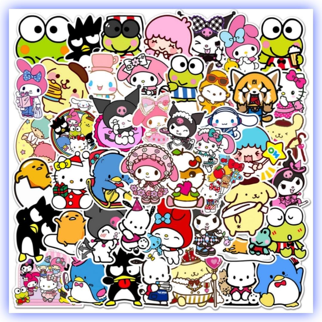 Stickers kawaii paquete con 100 stickers de Vinilo pegatinas para niños ...