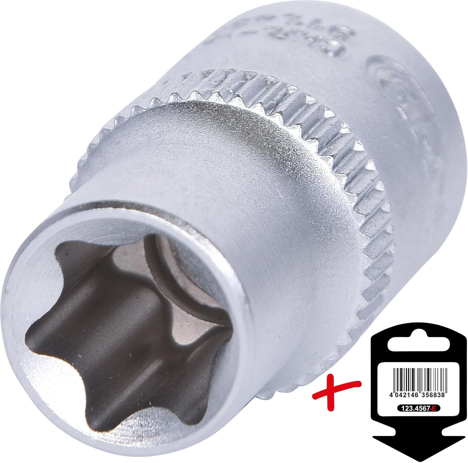 SK Hand Tool 4042146216811 1/4" TX E Socket, E10, On Hang Tag, Clear