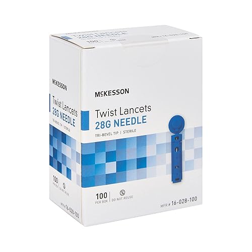 Miniatura 6 de McKesson 16-028-100 Lancet Twist Top - Aguja para lanceta (0.071 in, profundidad calibre 28, 100 unidades)