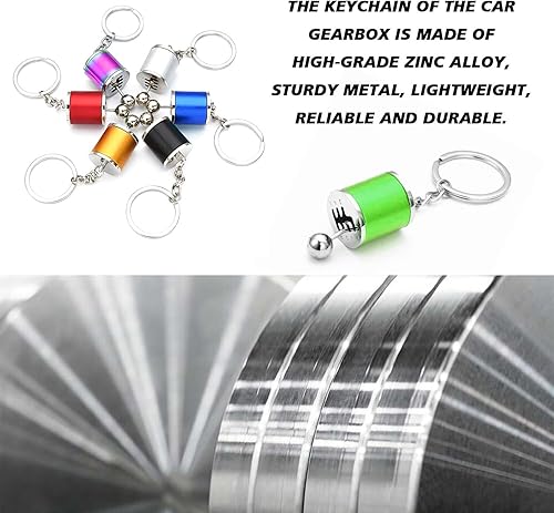 Miniatura 3 de Llavero de palanca de cambios para automóvil, transmisión manual de 6 velocidades, llavero de juguete para ansiedad, accesorios de automóvil,