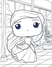Disney Princesses Official Funko Pop! Coloring Book