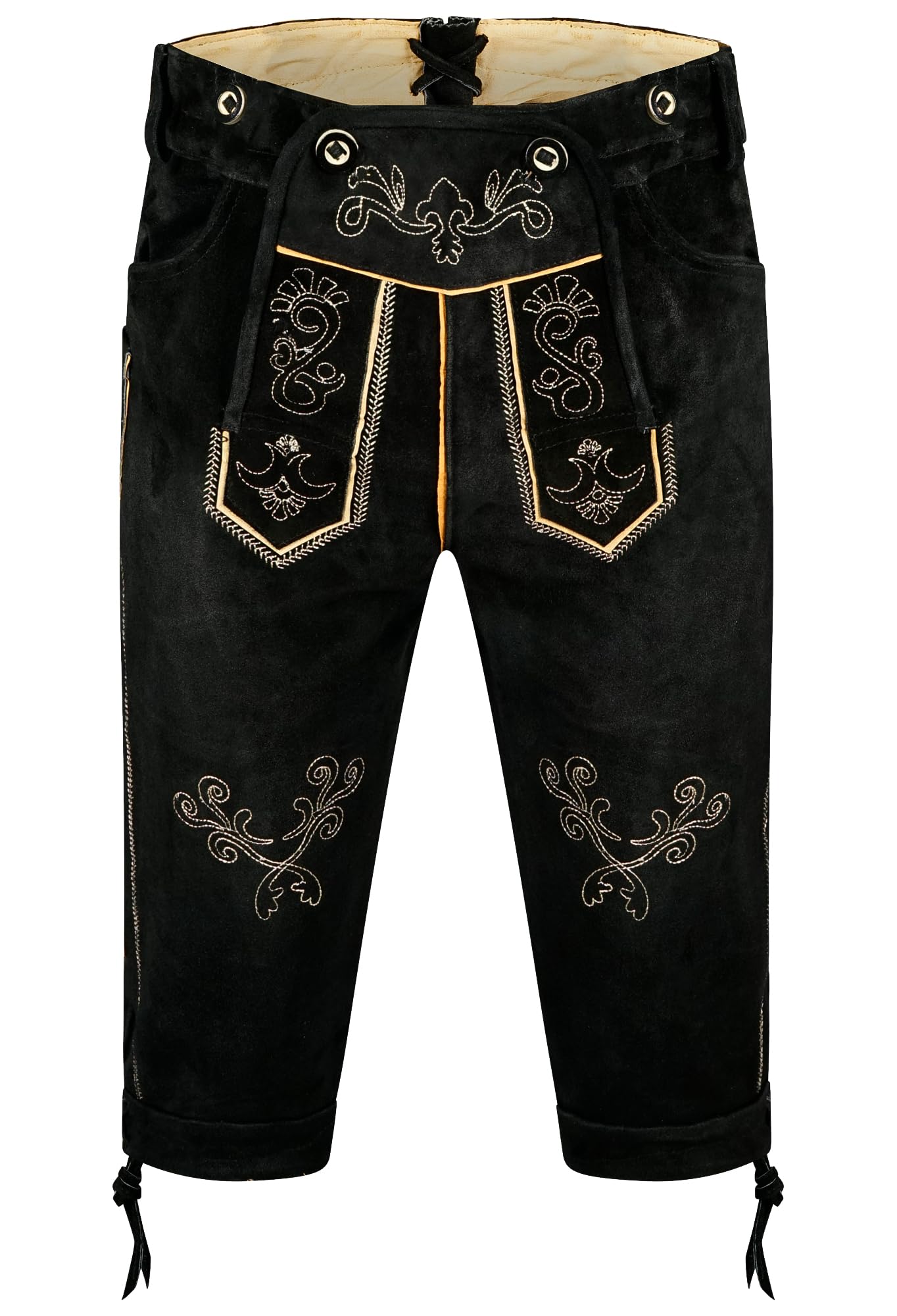 ALL THE GOOD S 12 Trachtenset (Hose + Hemd + Schuhe + Socken) Bayerische Trachtenlederhose Oktoberfest Leder Hose