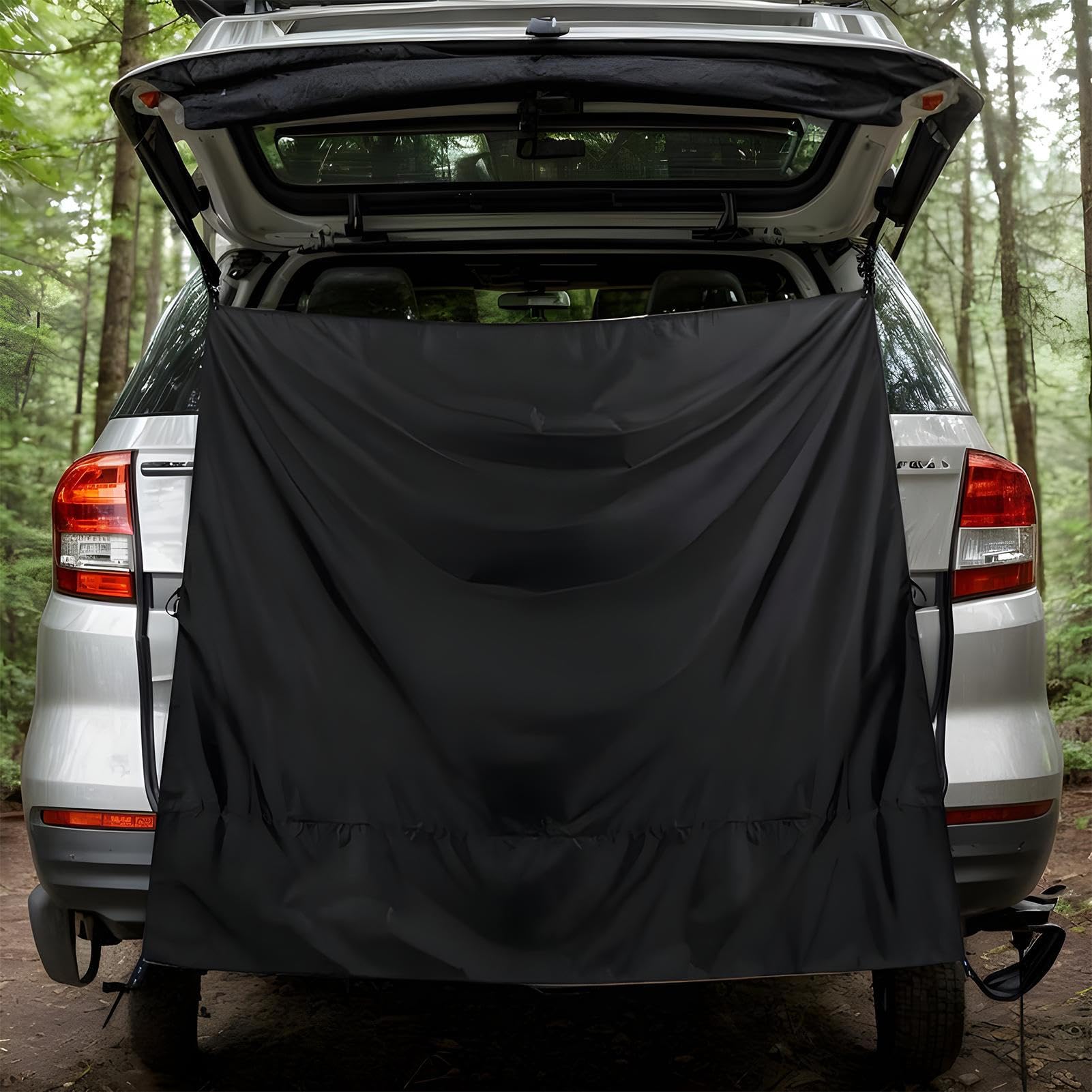 Générique Rideau Voiture Pare, Rideaux De Douche pour Porte Arrière De Camping-Car, Rrideau Douche Van Aménagé D'Intimité - Grand Pare- Réglable avec Crochets Magnétiques pour Douches Camping-Car