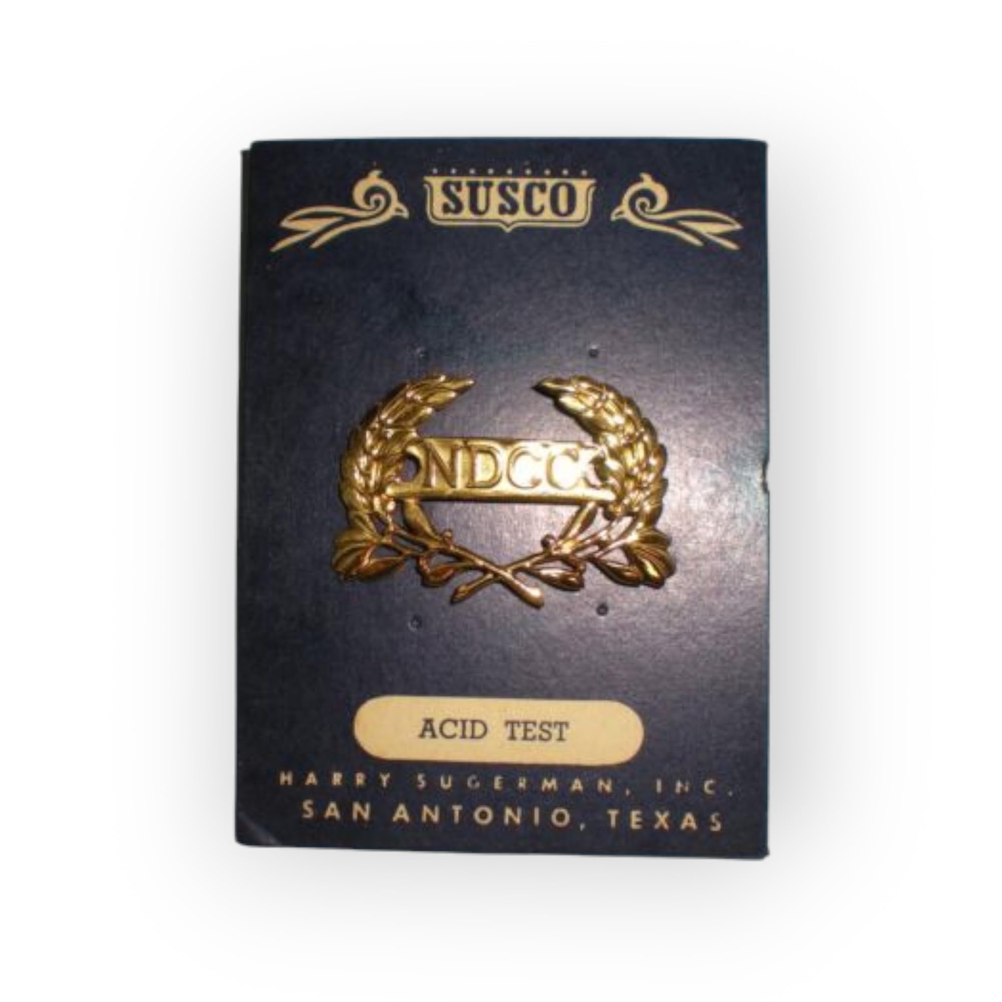 1950'S Era National Defense Cadet Corps Ndcc Cap Badge - Mint On Card