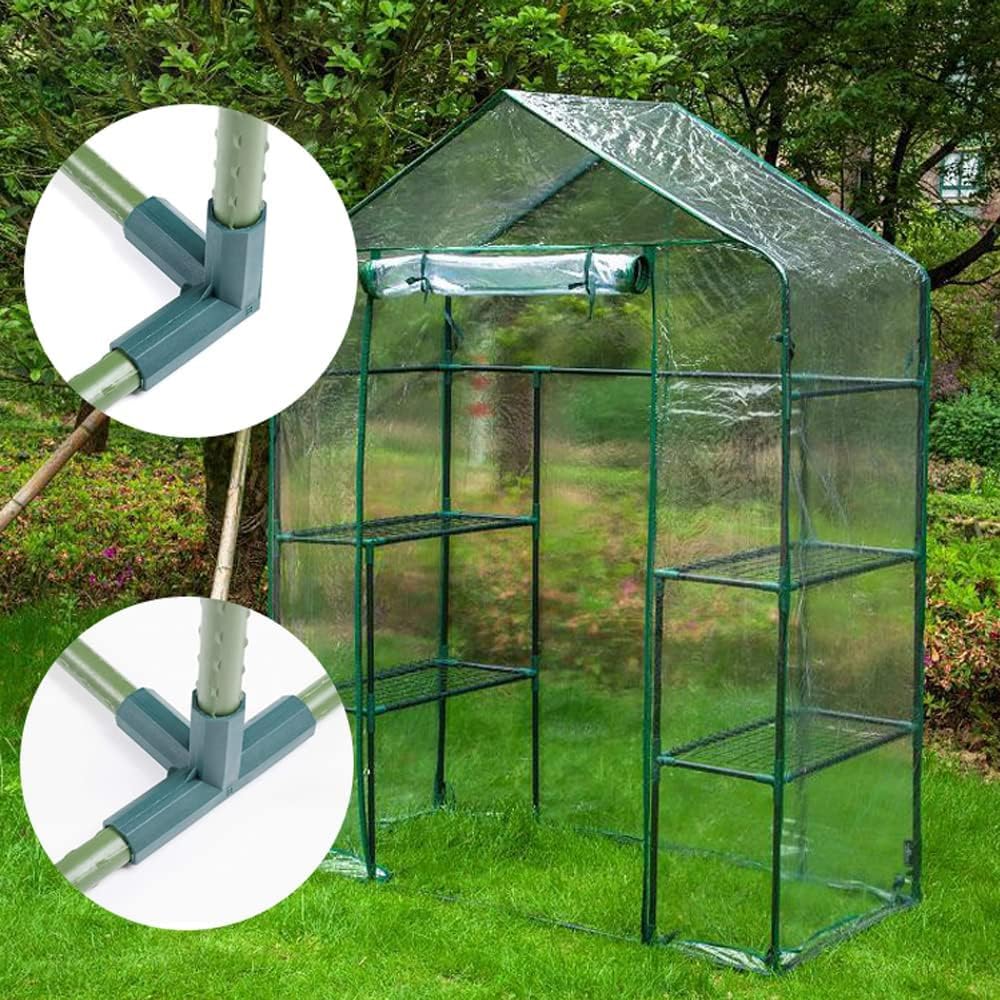25 connettori per Confezione per Telaio Serra, connettori angolari per Telaio da Giardino, per Telaio da Giardino (3 4 Vie, 16 mm, Forcella A