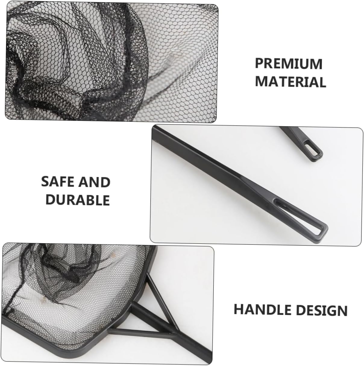 ibasenice Fishing Landing Net Durable Mesh Tackle Tool for Aquarium and Outdoor Use Compact for for Freshwater