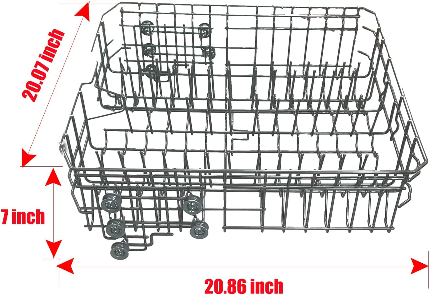 2024 Update Dishwasher DD82-01074A Middle Dishrack Assembly Replacement for Dishwasher Modle DW80R5061/DW80R5060 Series