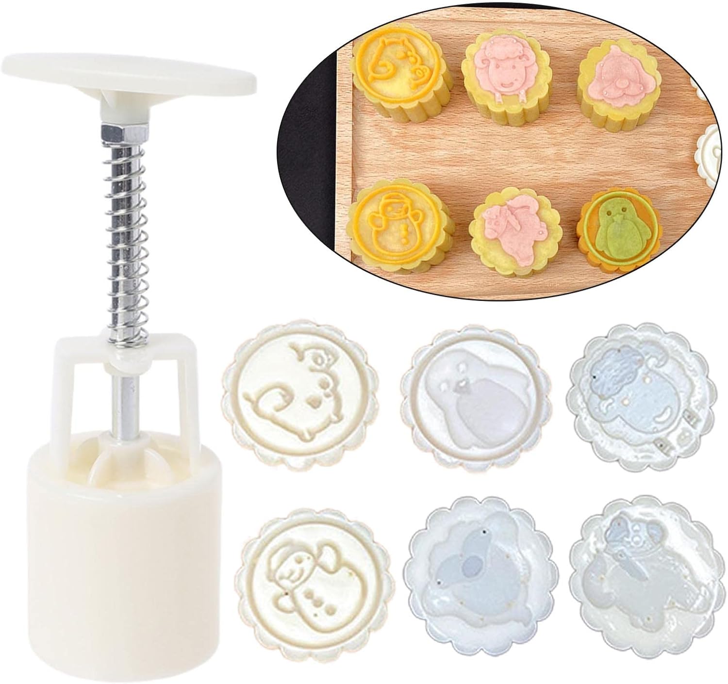 Mid Autumn Festival Cake Making Supplies Food Grade Mold for w/Stamp Easy Opera
