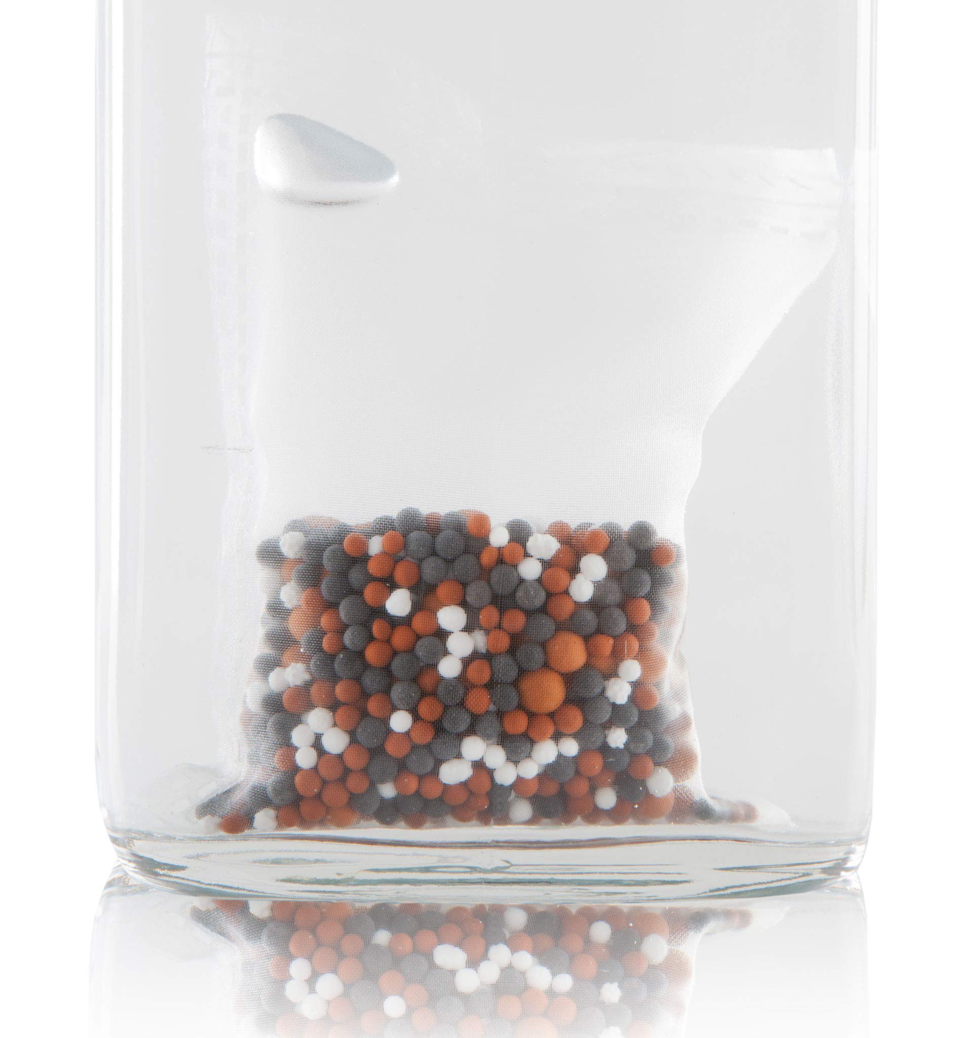 Bolsa de filtro sin cloro para agua alcalina pH, elimina el cloro para botellas, jarras, filtros, etc. Duración total 4 meses