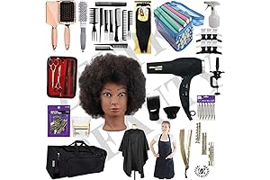 18 Piece Natural Hair Care and Braiding Cosmetology Student Kit