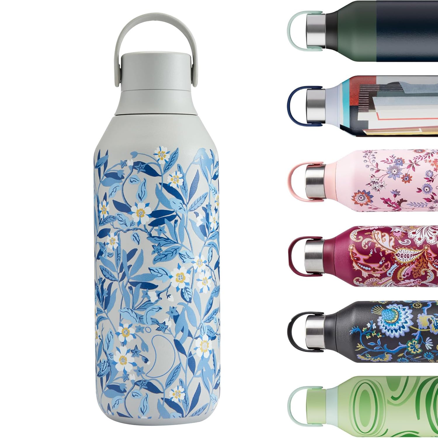 Chilly's Series 2 Trinkflasche - Isolierflasche aus Edelstahl mit Soft-Touch-Kragen & Trageschlaufe - Thermoflasche für heiße & kalte Getränke - Auslaufsicher, kein Schwitzen