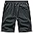 TBMPOY Men\'s Hiking Shorts Quick Dry Athletic Gym Workout Short with Zipper Pockets Dark Grey XL