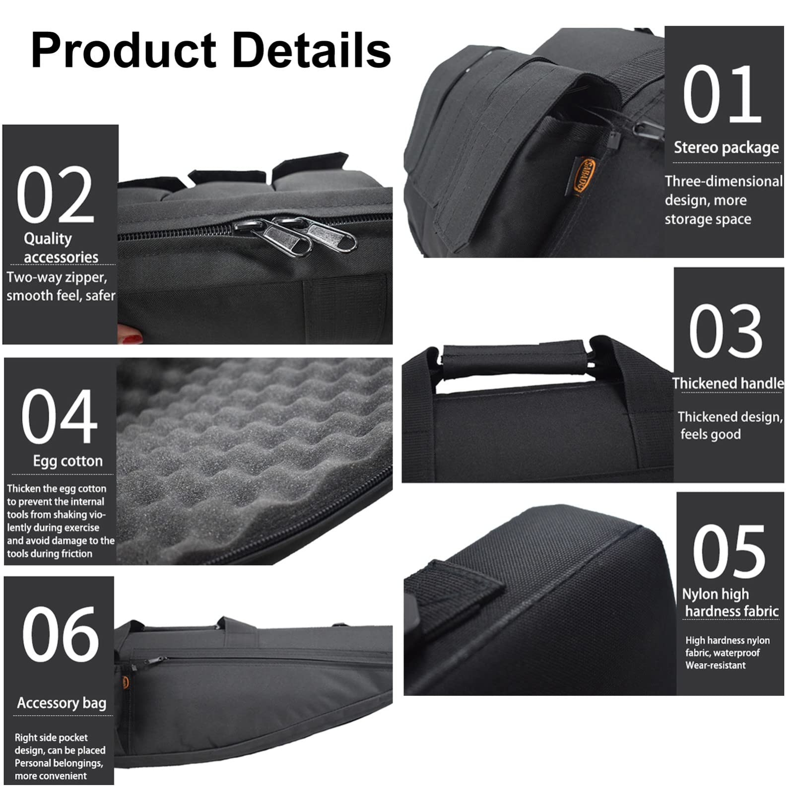 Funda Blanda para Rifle Acolchado, Bolsa de pistola táctica escopeta y estuche de rifle, Estuche de Pistola a Prueba de Golpes con correa para el hombro, longitud disponible en 70 cm/98 cm/118 cm