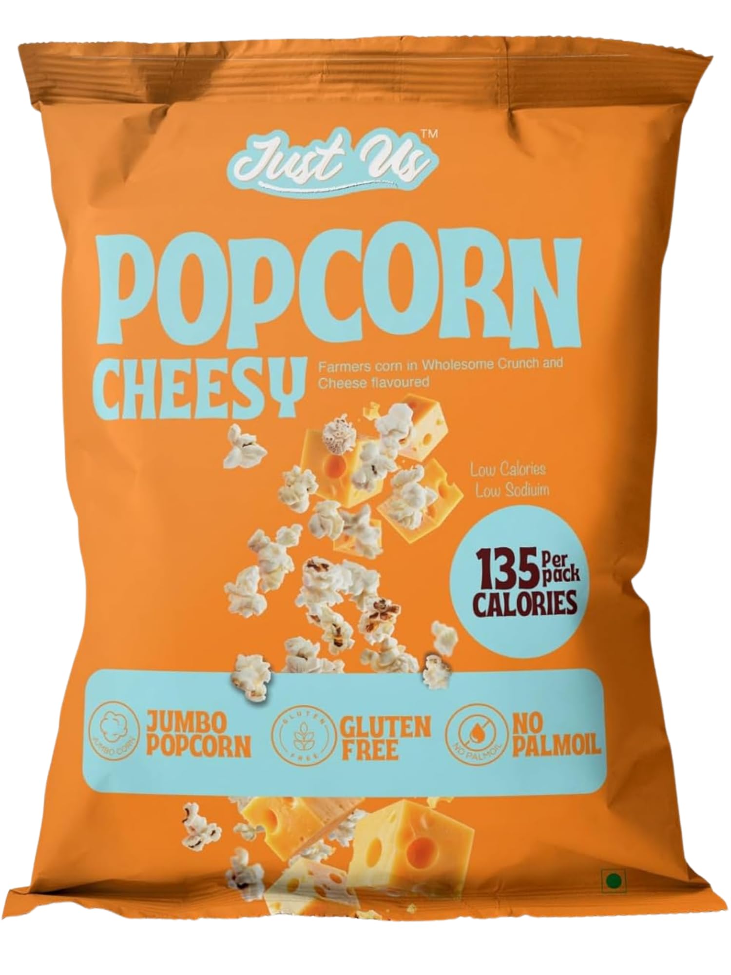 Just Us Cheesy Popcorn Ready to Eat Snack Jumbo Popped Corn with Cheese Flavor Low Calorie High Fibre Gluten Free Snack No Palm Oil Party Movie Time Snack 40g-image-41