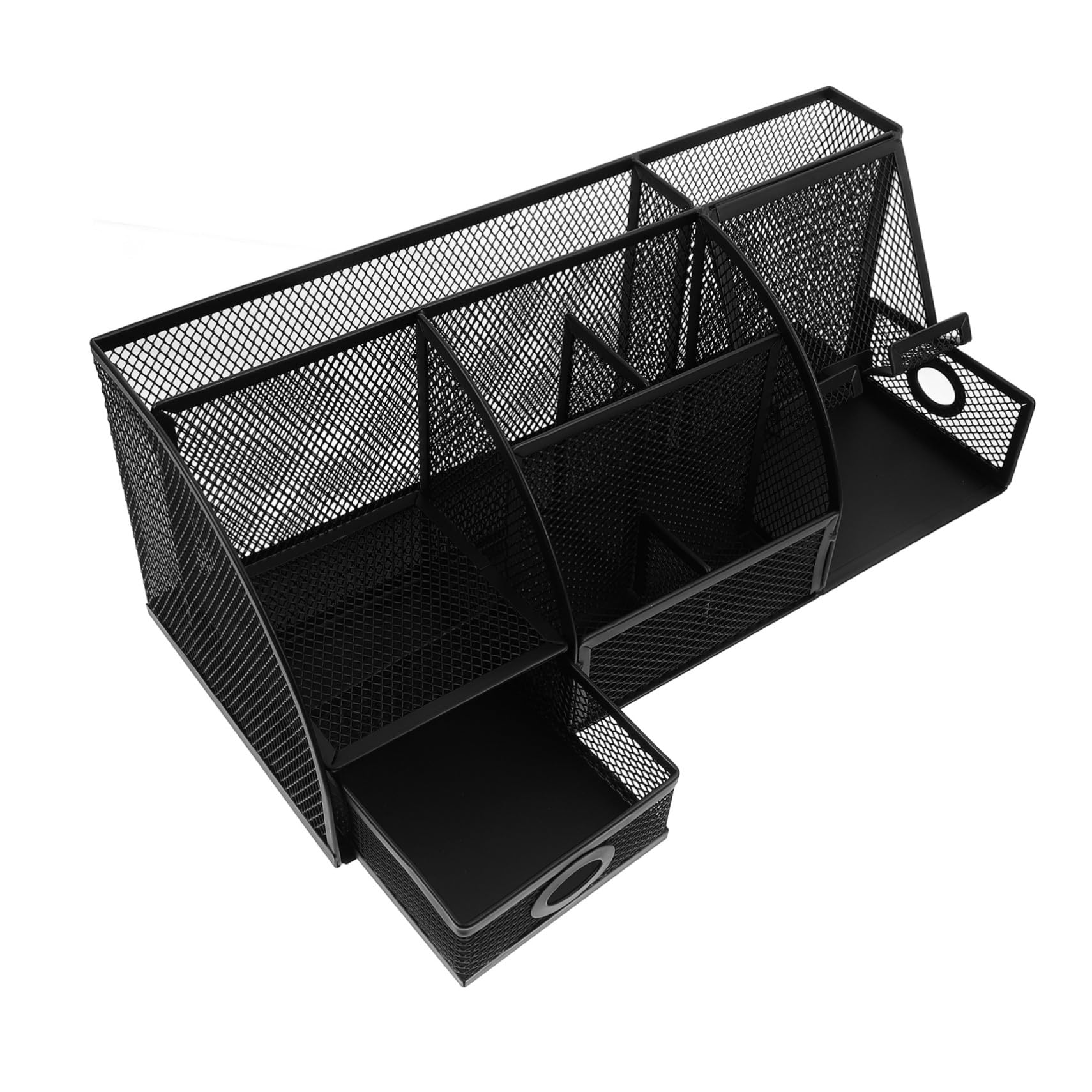 GALPADA Eisen Stiftehalter Schwarzer Tischorganizer für Bürobedarf | Modernes, Schlankes Design, Platzsparende Aufbewahrung für Make Up und Schreibtischutensilien
