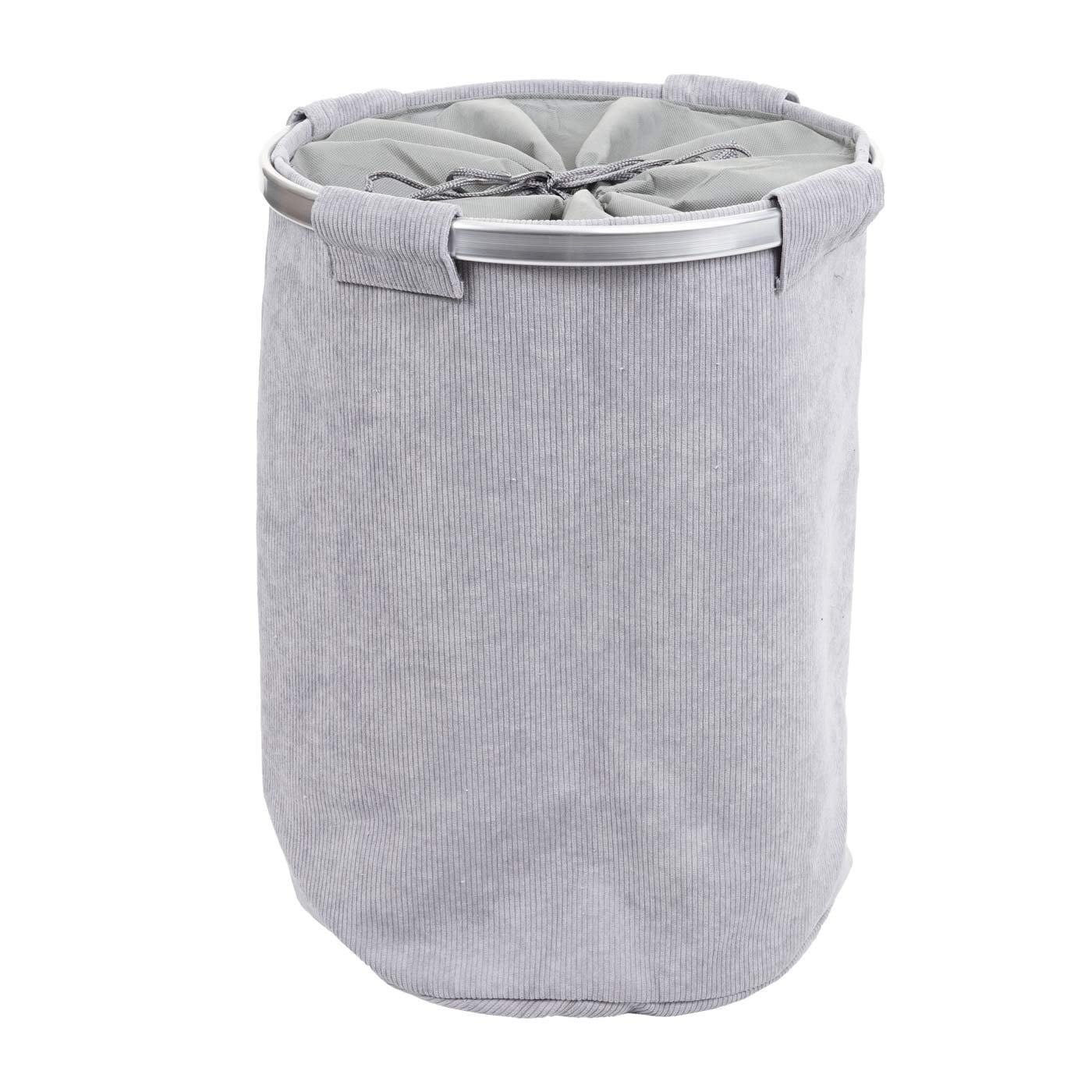 Mendler Kosz na pranie HWC-C34 55 x 39 cm 65 l - sztruks szary