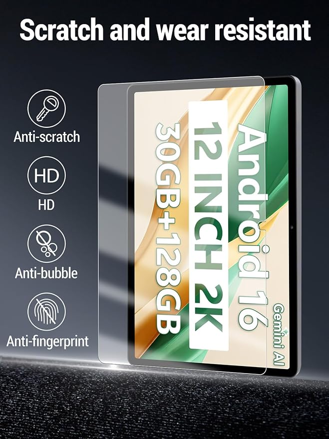 Protector de Pantalla SVITOO P12, Vidrio Templado 9H, 2 Pack miniatura 2