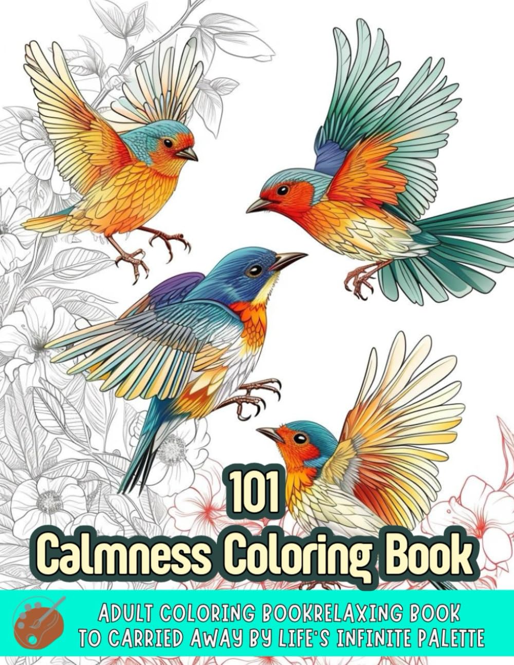 Animal Coloring Book for Adults: 101 Coloring Book, A Coloring Escape for Adults , The Ultimate Relaxing Coloring Book for Adults – Discover Tranquility and Joy with Beautiful Designs.