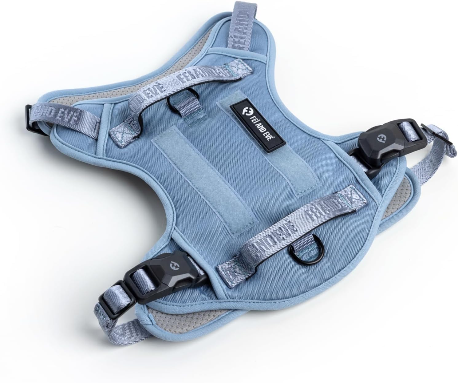 Fei & Eve MagEase 3-Second Magnetic Dog Harness | No-Pull Tactical Vest | Heavy-Duty 900D Nylon (Small, Light Blue) — image 1