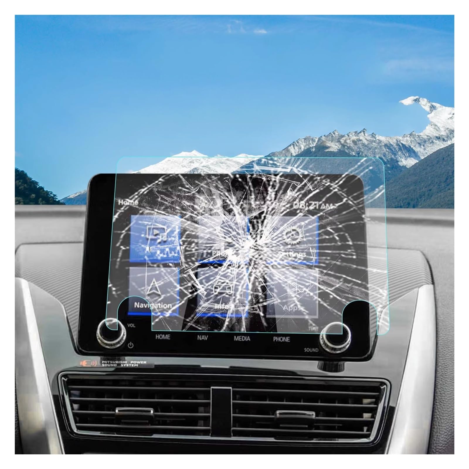 Pellicola Protettiva GPS Per Mitsubishi Per Eclipse Per Croce PHEV