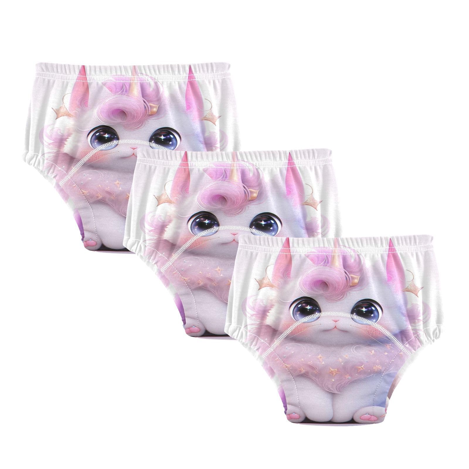 Coikll A Cat with Horns Toddler Training Underwear Waterproof Baby Pee Pants -5T