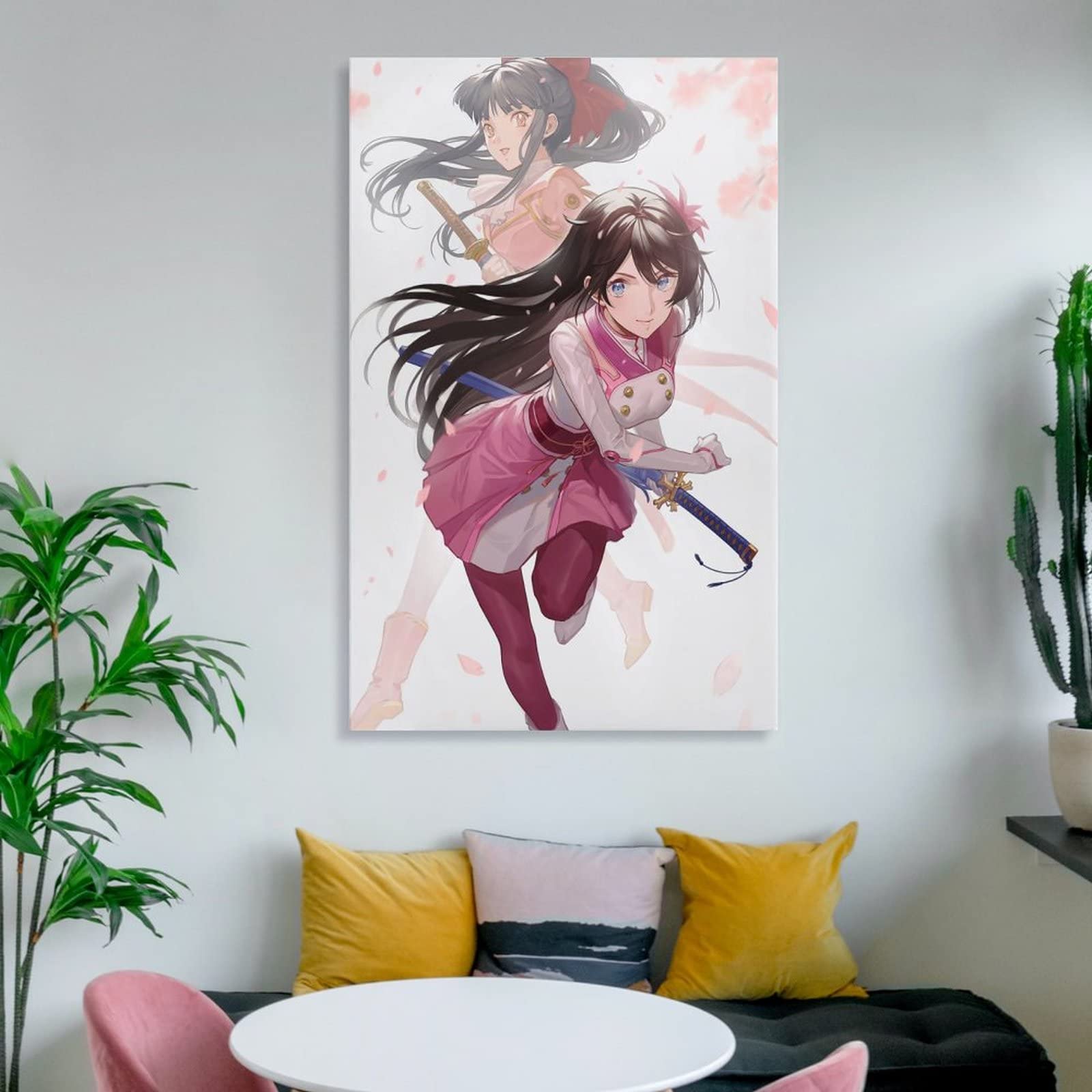 Amazon.co.jp: 絵画 サクラ大戦 真宮寺さくら 落桜 女剣士 ポスター