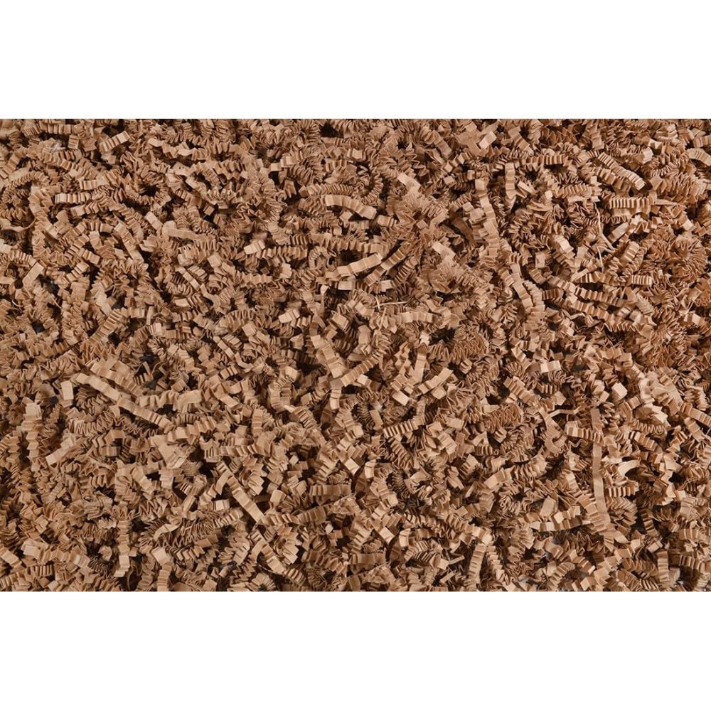 Geschreddertes Kraftpapier Premium 5kg - braune Farbe - Füllmaterial für Versand Kartons Geschenke - Stroh für Pakete - umweltfreundlicher Transportschutz Verpackungsmaterial