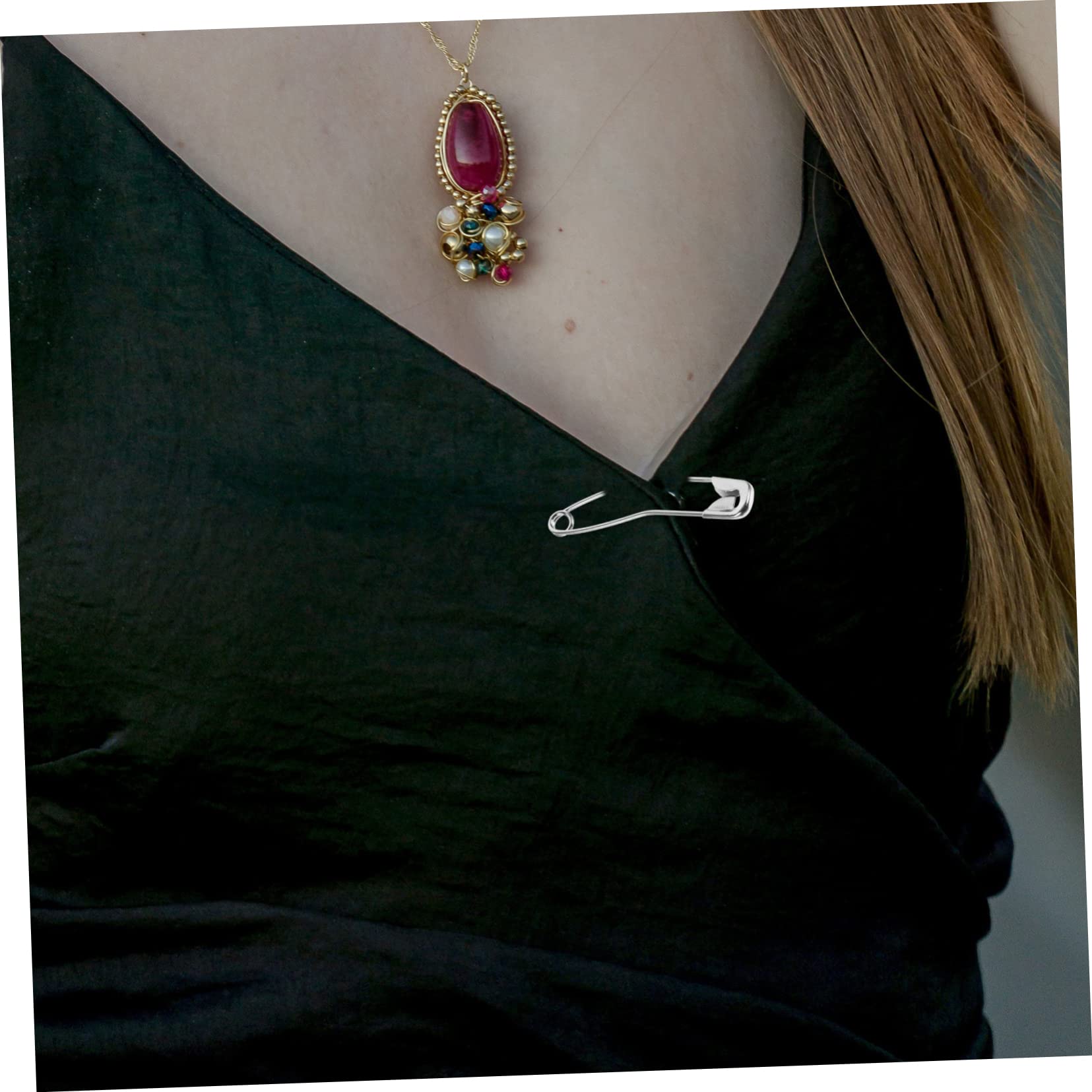 SEWACC 600piezas Alfileres Curvados Inoxidable Para Manualidades y Costura Pasadores Decorativos Para Ropa y Acolchado Surtido De Accesorios De Seguridad Para