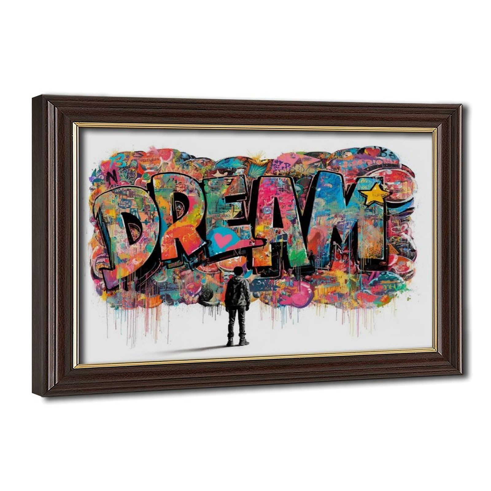 Bareronor Graffiti Canvas Poster for Dorm Room Decor Gift