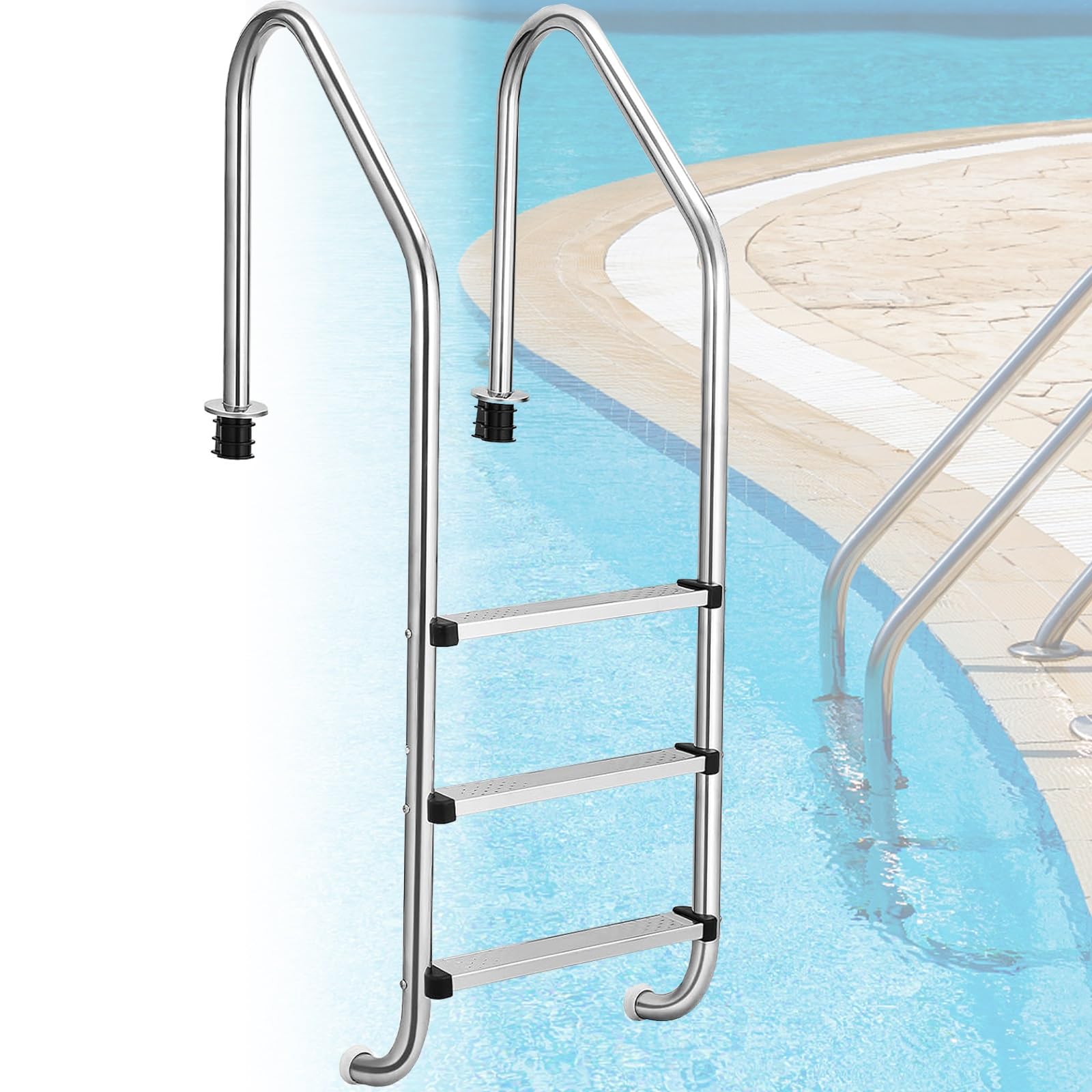 Échelle de piscine intérieure et extérieure pour vos moments de baignade en famille