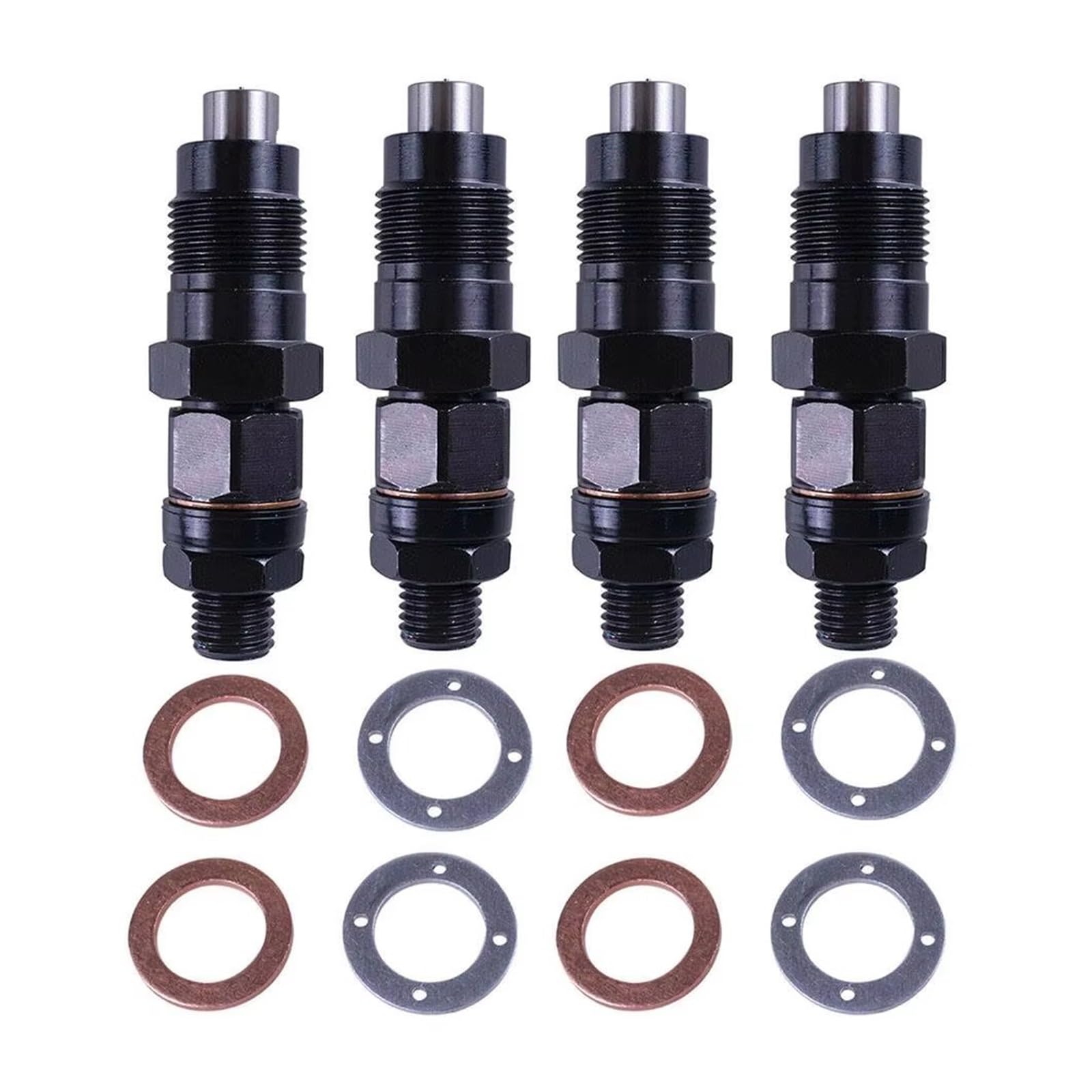 Petrol Fuel Injector for Mitsubishi for Delica for Spacegear for Pajero 4M40 4M40T 2.8L ME201844 9430610435 4PCS Diesel Fuel Injectors Nozzles 8 Ring Replace Kit