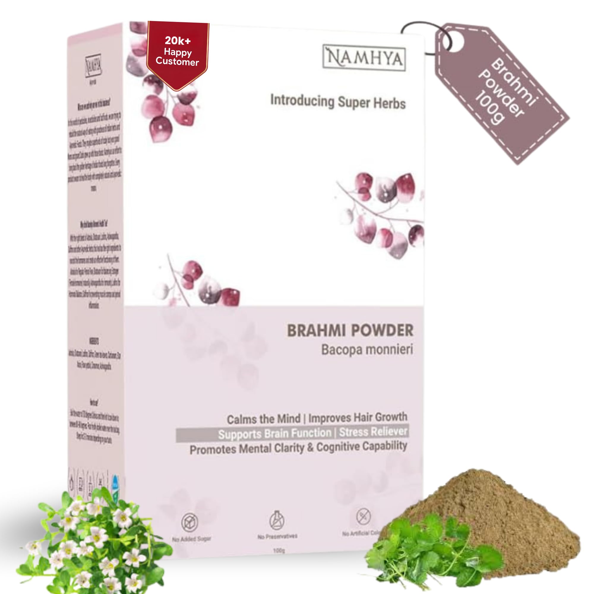 Namhya Brahmi Powder | Memory, Focus & Stress Relief | 100g