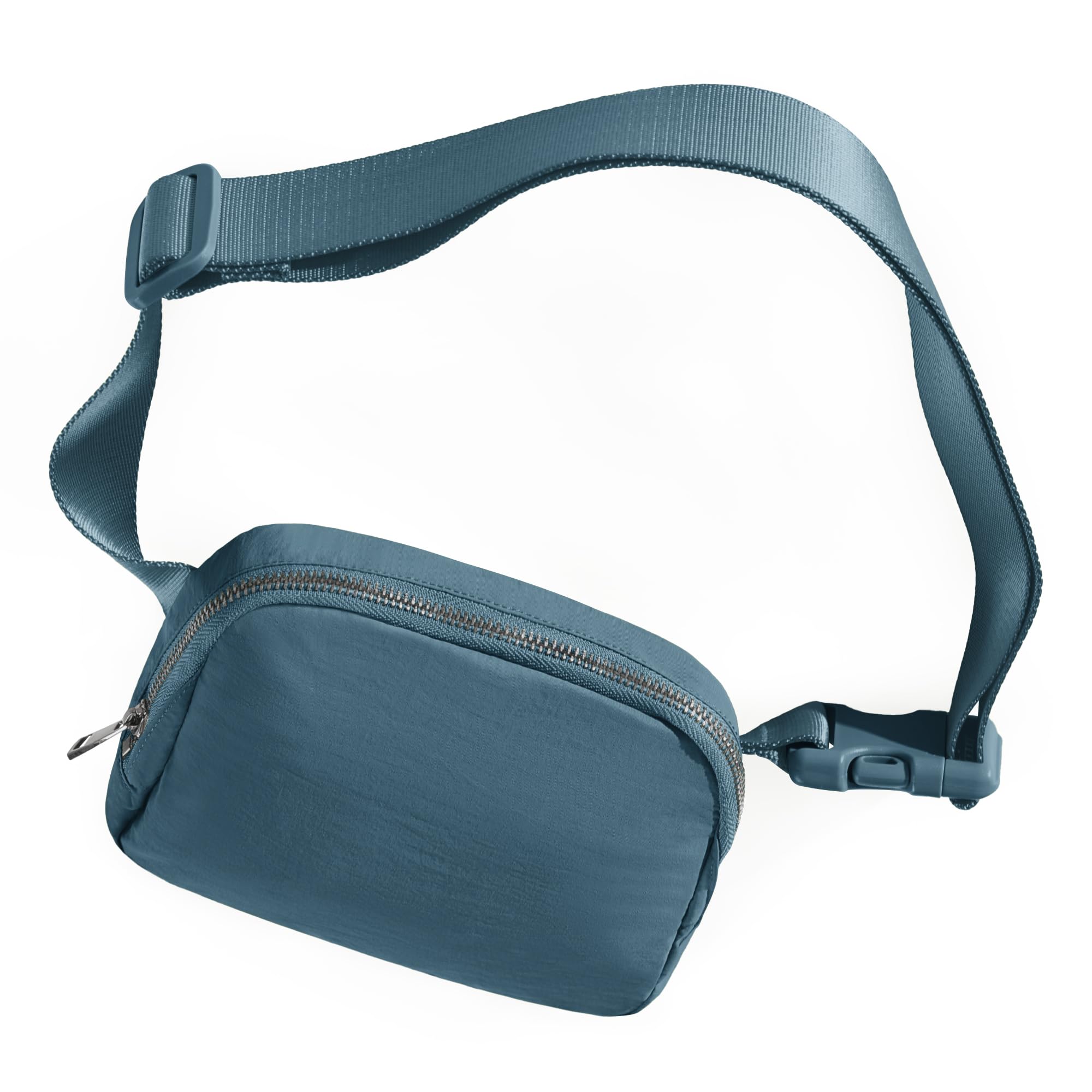 ODODOS Unisex Mini Belt Bag with Adjustable Strap Small Fanny Pack for Workout Running Traveling Hiking, Blue