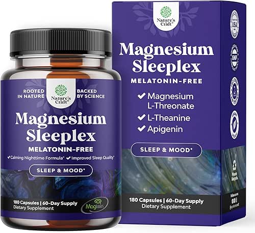 High Absorption Magnesium Sleep Supplement - Rest Support Magtein Magnesium