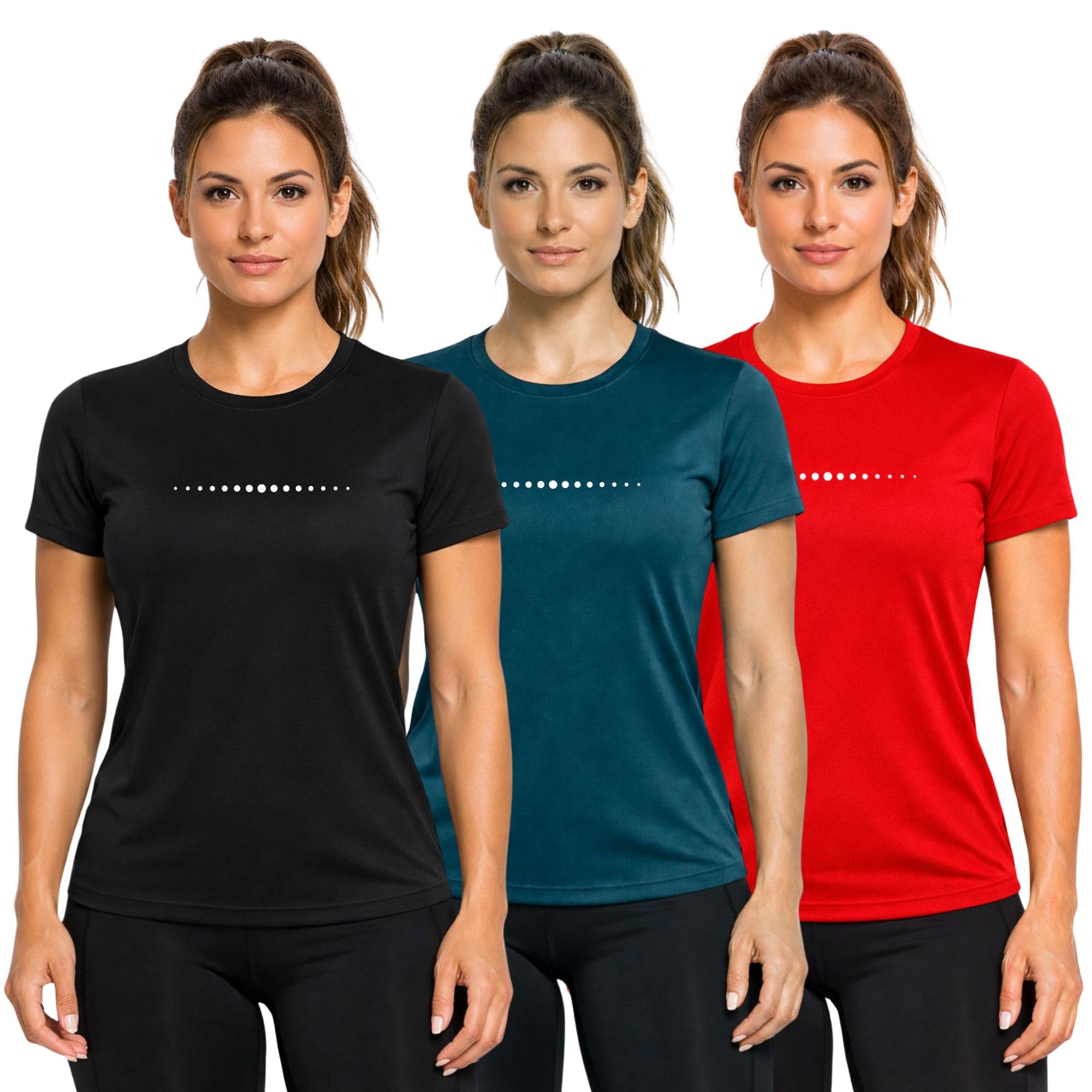 3colors Women’s Activewear T-Shirt | Quick Dry Gym & Workout Top | Lightweight Stretch Sports Tee for Running, Yoga & Training-Smash IT-picture-35